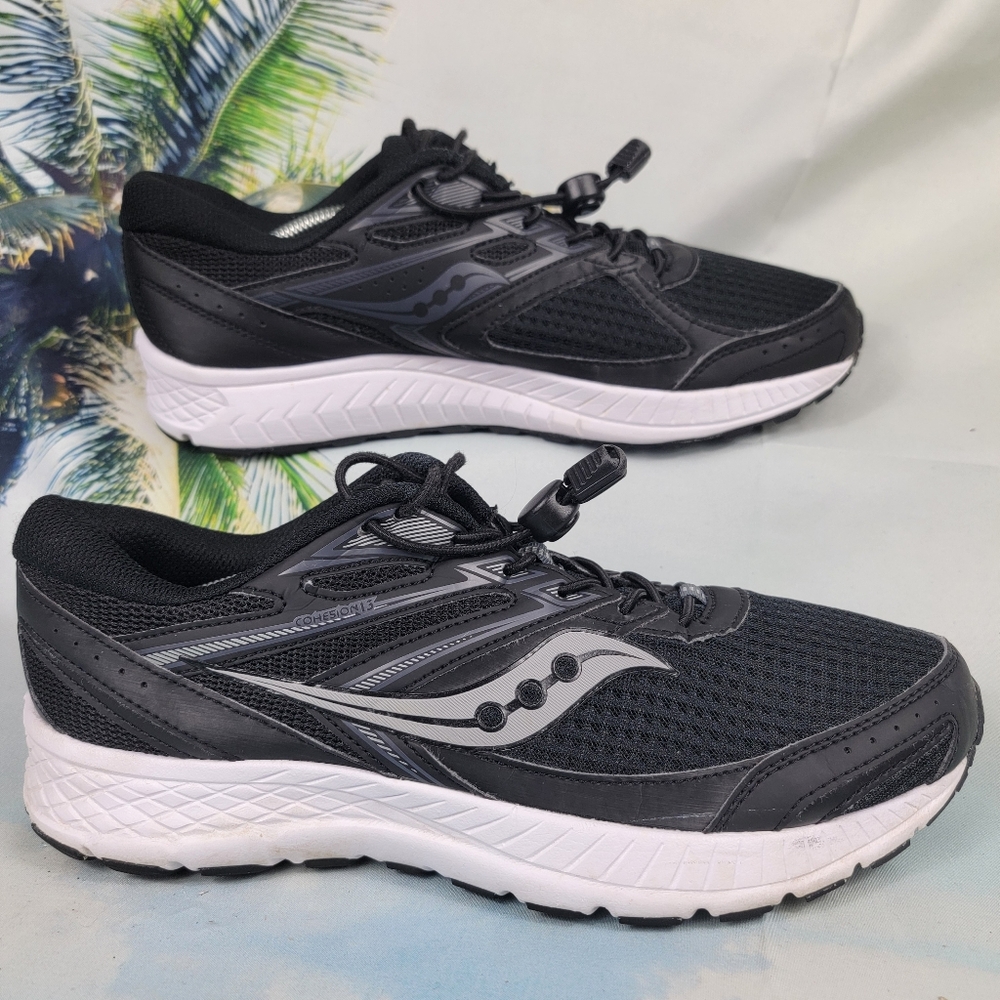Saucony Cohesion-13 Women's Black Athletic Shoes Size 9.5 - Picture 2 of 10